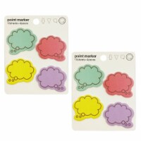 Wrapables Colorful Thinking Bubble Sticky Notes, Thinking Bubble (Set of 2)