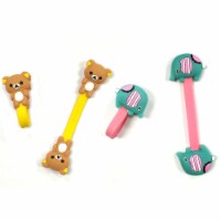 Wrapables Cute Animals Cord Organizer / Earphone Wrap, Set of 2 (Bear & Elephant)