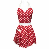 Wrapables Adjustable Flirty Hostess Apron, Red Polka Dots, Red Polka Dots