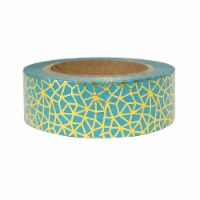 Wrapables Washi Masking Tape, Shattered Aqua
