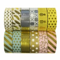 Wrapables  Washi Tapes Decorative Masking Tapes, Set of 12, ADSET59