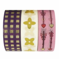 Wrapables Washi Masking Tape (Set of 3), Foolish Love