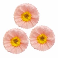 Wrapables Set of 3 Tissue Flower Pom Poms Party Decorations, Light Pink and Yellow