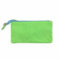Wrapables Three Layer Multifunctional Pencil Case Cosmetic Bag, Green