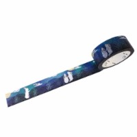 Wrapables Unique Designs Washi Masking Tape, 15mm x 7m Bunnies and Full Moon