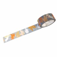 Wrapables Unique Designs Washi Masking Tape, 15mm x 7m Bunnies and Maple Leaves