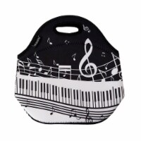 Wrapables Insulated Neoprene Lunch Bag, Musical Notes