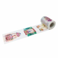 Wrapables Dreamy Artistic Wide Washi Masking Tape, 55mm x 10m/Floral Window Sills