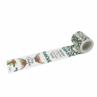 Wrapables Decorative Festive Wide Washi Masking Tape, 40mm x 5m/Christmas Wishes