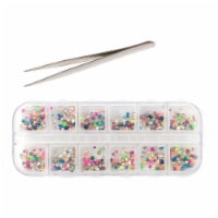 Wrapables Dazzling Nail Art Rhinestones Nail Manicure with Plastic Case, Stardust