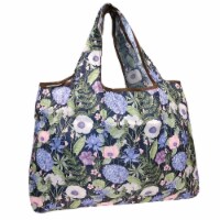 Wrapables Large Nylon Reusable Shopping Bag, Lavender Bouquet