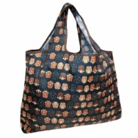 Wrapables Large Nylon Reusable Shopping Bag, Monkey Business