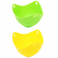 Silicone Non-stick Egg Poachers, Poached Egg Cups for Steaming Microwaving Boiling