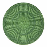 Wrapables 15  Woven Round Placemats (Set of 6), Green