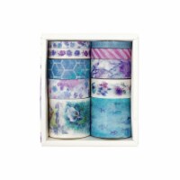 Wrapables Decorative Washi Tape Box Set (10 Rolls), Cool Aquatic