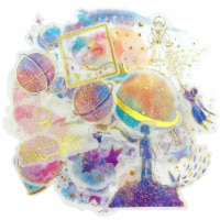 Wrapables Decorative Scrapbooking Washi Stickers (60 pcs), Gold Foil 1 (Celestial)