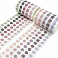 Wrapables Colorful Dots Washi for Bullet Points 6M Length Total (Set of 2), Purple & Puce