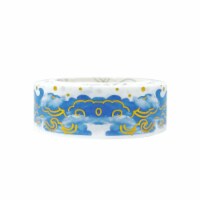 Wrapables Poetic Picturesque Gold Foil Washi Masking Tape, 15mm x 5M, Clouds