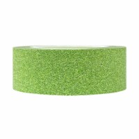 Wrapables Decorative Glitter Washi Masking Tape, Olive
