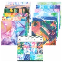 Wrapables 6x6 Decorative Single-Sided Scrapbook Paper, Inkblot Theme