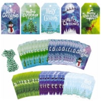 Wrapables Christmas Holiday Gift Tags/Hang Tags for Gift-Wrapping  (50pcs), Festive Fun