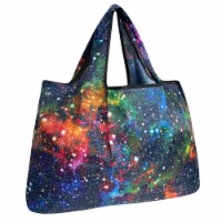Wrapables Eco-Friendly Large Nylon Reusable Shopping Bag, Galaxy