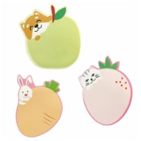 Wrapables Yummy Animal Memo Sticky Notes (Set of 3), Dog, Rabbit, Cat