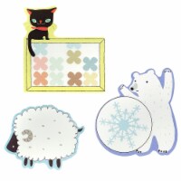 Wrapables Yummy Animal Memo Sticky Notes (Set of 3), Polar Bear, Sheep, Kitty
