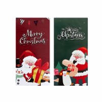 Wrapables 4  x 2  Rectangular Christmas Holiday Seals for Packages, Gift Boxes & Bags 100pcs