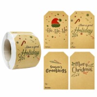 Wrapables Christmas Gift Tag Stickers for Gift-Wrapping & Labeling (300pcs), Great Holiday
