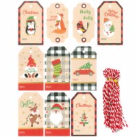 Wrapables Fun & Festive Christmas Holiday Gift Tags/ Hang Tags (50pcs), Christmas Creatures