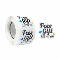 Wrapables Free Gift Small Business Thank You Stickers Roll for Packages (500pcs)