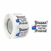 Wrapables Yessss! Arrived Small Business Thank You Stickers Roll for Packages (500pcs)