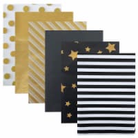 Wrapables Tissue Paper 20 x 28 Inch for Gift Wrapping (60 Sheets), Black & Gold
