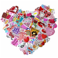 100pcs, Valentine Hearts