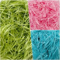 Wrapables Easter Grass Package Filler for Gift Wrapping, Basket Filling, Packing (Set of 3)