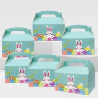 Wrapables Easter Gift Baskets, Treat Boxes for Eggs & Candy, Set of 8, Bunny & Easter Eggs