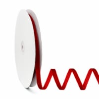 Wrapables 3/8 Inch Velvet Ribbon for Gift Wrapping, Wedding Decor (25 Yards), Red