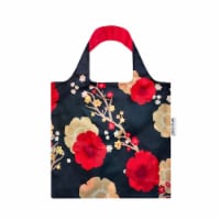 Wrapables Allybag Foldable & Lightweight Reusable Grocery Bag, Grab & Go Midnight Floral