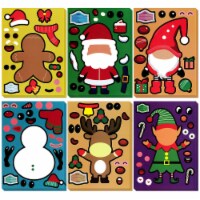 Wrapables Make Your Own Christmas Stickers, Holiday Activities (24 Sheets), Xmas Friends
