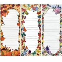 Wrapables Magnetic Refrigerator Memo Notepads (Set of 3), Floral