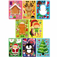 Wrapables Make Your Own Christmas Stickers, Holiday Activities (24 Sheets), Santa and Buddies