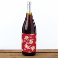 Kate Aspen 39005NA Christmas Wine Bottle Label - Classic, Set of 6