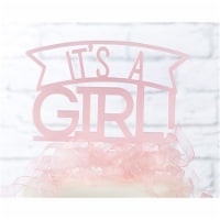 Kate Aspen 18148PK Its a Girl Acrylic Cake Topper