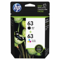 HP 63 Ink Cartridges - Black/Tri-Color Perspective: Main