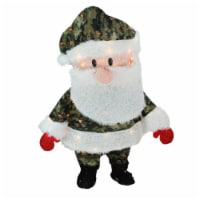 Candy Cane Lane Pre-Lit 3D Camo Santa