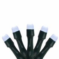 Product Works 15 Battery Operated White LED Micro Rice Christmas Lights - 6 ft Green Wire Perspective: Main