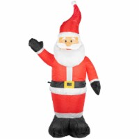 ProductWorks (#84074) Candy Cane Lane Inflatable Santa Outdoor Display  7'