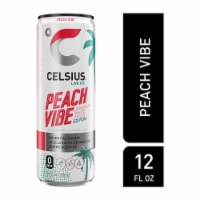 CELSIUS® Sparkling Peach Vibe Energy Drink Can