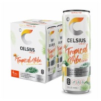 CELSIUS® Sparkling Tropical Vibe Energy Drink Multipack Cans Perspective: Main